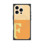 プレミアムスクエアケース with MagSafe［ オリジナル - initial two tone - F orange ］