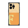 プレミアムスクエアケース with MagSafe［ オリジナル - initial two tone - F orange ］
