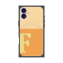 プレミアムスクエアケース with MagSafe［ オリジナル - initial two tone - F orange ］