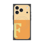 プレミアムスクエアケース with MagSafe［ オリジナル - initial two tone - F orange ］