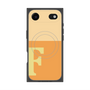 プレミアムスクエアケース with MagSafe［ オリジナル - initial two tone - F orange ］