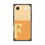 プレミアムスクエアケース with MagSafe［ オリジナル - initial two tone - F orange ］