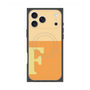 プレミアムスクエアケース with MagSafe［ オリジナル - initial two tone - F orange ］
