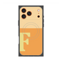 プレミアムスクエアケース with MagSafe［ オリジナル - initial two tone - F orange ］