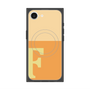 プレミアムスクエアケース with MagSafe［ オリジナル - initial two tone - F orange ］
