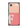 プレミアムスクエアケース with MagSafe［ オリジナル - initial two tone - F pink ］