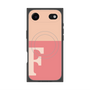 プレミアムスクエアケース with MagSafe［ オリジナル - initial two tone - F pink ］