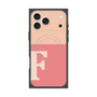 プレミアムスクエアケース with MagSafe［ オリジナル - initial two tone - F pink ］