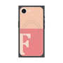 プレミアムスクエアケース with MagSafe［ オリジナル - initial two tone - F pink ］