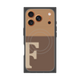 プレミアムスクエアケース with MagSafe［ オリジナル - initial two tone - F brown ］
