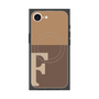 プレミアムスクエアケース with MagSafe［ オリジナル - initial two tone - F brown ］