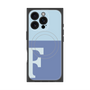 プレミアムスクエアケース with MagSafe［ オリジナル - initial two tone - F blue ］