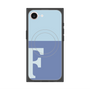 プレミアムスクエアケース with MagSafe［ オリジナル - initial two tone - F blue ］