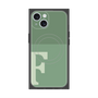 プレミアムスクエアケース with MagSafe［ オリジナル - initial two tone - F green ］