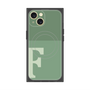 プレミアムスクエアケース with MagSafe［ オリジナル - initial two tone - F green ］