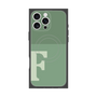 プレミアムスクエアケース with MagSafe［ オリジナル - initial two tone - F green ］