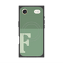 プレミアムスクエアケース with MagSafe［ オリジナル - initial two tone - F green ］
