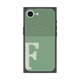 プレミアムスクエアケース with MagSafe［ オリジナル - initial two tone - F green ］
