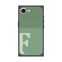 プレミアムスクエアケース with MagSafe［ オリジナル - initial two tone - F green ］