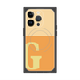 プレミアムスクエアケース with MagSafe［ オリジナル - initial two tone - G orange ］