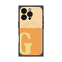 プレミアムスクエアケース with MagSafe［ オリジナル - initial two tone - G orange ］