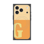 プレミアムスクエアケース with MagSafe［ オリジナル - initial two tone - G orange ］