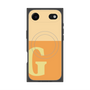 プレミアムスクエアケース with MagSafe［ オリジナル - initial two tone - G orange ］