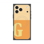 プレミアムスクエアケース with MagSafe［ オリジナル - initial two tone - G orange ］