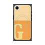 プレミアムスクエアケース with MagSafe［ オリジナル - initial two tone - G orange ］