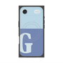 プレミアムスクエアケース with MagSafe［ オリジナル - initial two tone - G blue ］