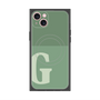 プレミアムスクエアケース with MagSafe［ オリジナル - initial two tone - G green ］