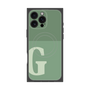 プレミアムスクエアケース with MagSafe［ オリジナル - initial two tone - G green ］
