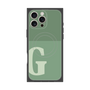 プレミアムスクエアケース with MagSafe［ オリジナル - initial two tone - G green ］