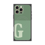 プレミアムスクエアケース with MagSafe［ オリジナル - initial two tone - G green ］