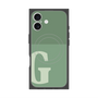 プレミアムスクエアケース with MagSafe［ オリジナル - initial two tone - G green ］