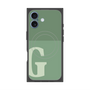 プレミアムスクエアケース with MagSafe［ オリジナル - initial two tone - G green ］