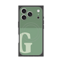 プレミアムスクエアケース with MagSafe［ オリジナル - initial two tone - G green ］