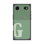 プレミアムスクエアケース with MagSafe［ オリジナル - initial two tone - G green ］