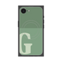 プレミアムスクエアケース with MagSafe［ オリジナル - initial two tone - G green ］