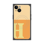 プレミアムスクエアケース with MagSafe［ オリジナル - initial two tone - H orange ］