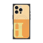 プレミアムスクエアケース with MagSafe［ オリジナル - initial two tone - H orange ］