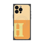 プレミアムスクエアケース with MagSafe［ オリジナル - initial two tone - H orange ］