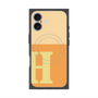 プレミアムスクエアケース with MagSafe［ オリジナル - initial two tone - H orange ］