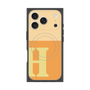 プレミアムスクエアケース with MagSafe［ オリジナル - initial two tone - H orange ］