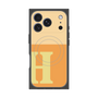 プレミアムスクエアケース with MagSafe［ オリジナル - initial two tone - H orange ］