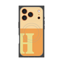 プレミアムスクエアケース with MagSafe［ オリジナル - initial two tone - H orange ］