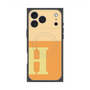 プレミアムスクエアケース with MagSafe［ オリジナル - initial two tone - H orange ］