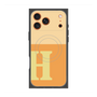プレミアムスクエアケース with MagSafe［ オリジナル - initial two tone - H orange ］
