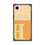 プレミアムスクエアケース with MagSafe［ オリジナル - initial two tone - H orange ］