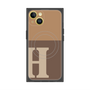 プレミアムスクエアケース with MagSafe［ オリジナル - initial two tone - H brown ］